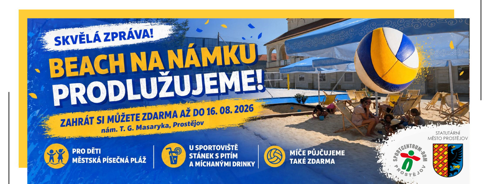 Beachvolejbal na náměstí