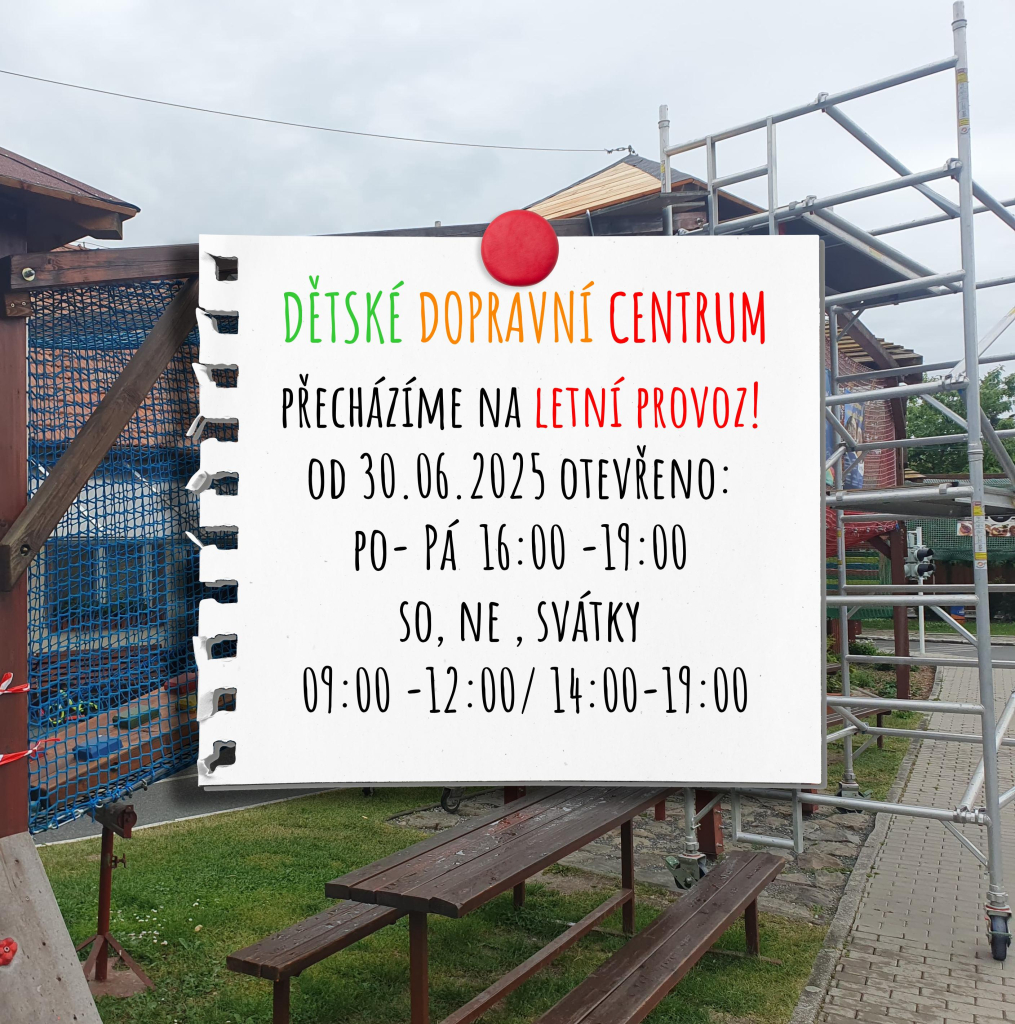 Od 30.06.2025 přecházíme na letní provoz! V týdnu bude otevřeno od 16:00hod! 
