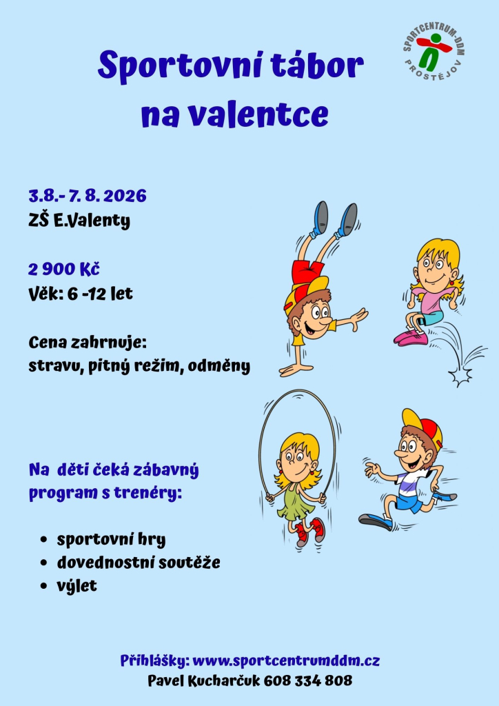 Sportovní tábor na valentce