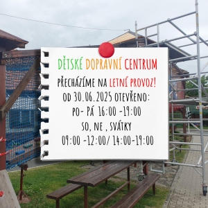 Od 30.06.2025 přecházíme na letní provoz! V týdnu bude otevřeno od 16:00hod! 