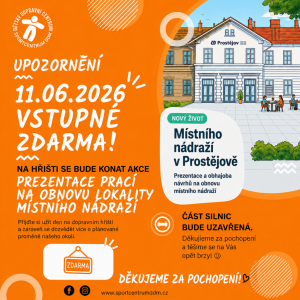 11.06.2026 vstupné na hřiště ZDARMA!