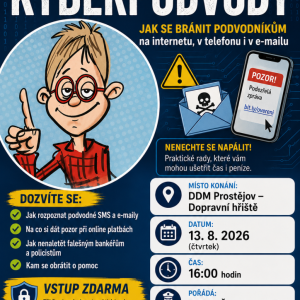 Zveme Vás na besedu KYBERPODVODY!