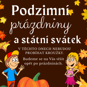 Podzimní prázdniny!